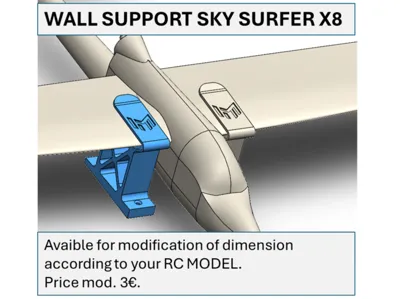 Wall Support RCPlane  Sky Surfer x8  