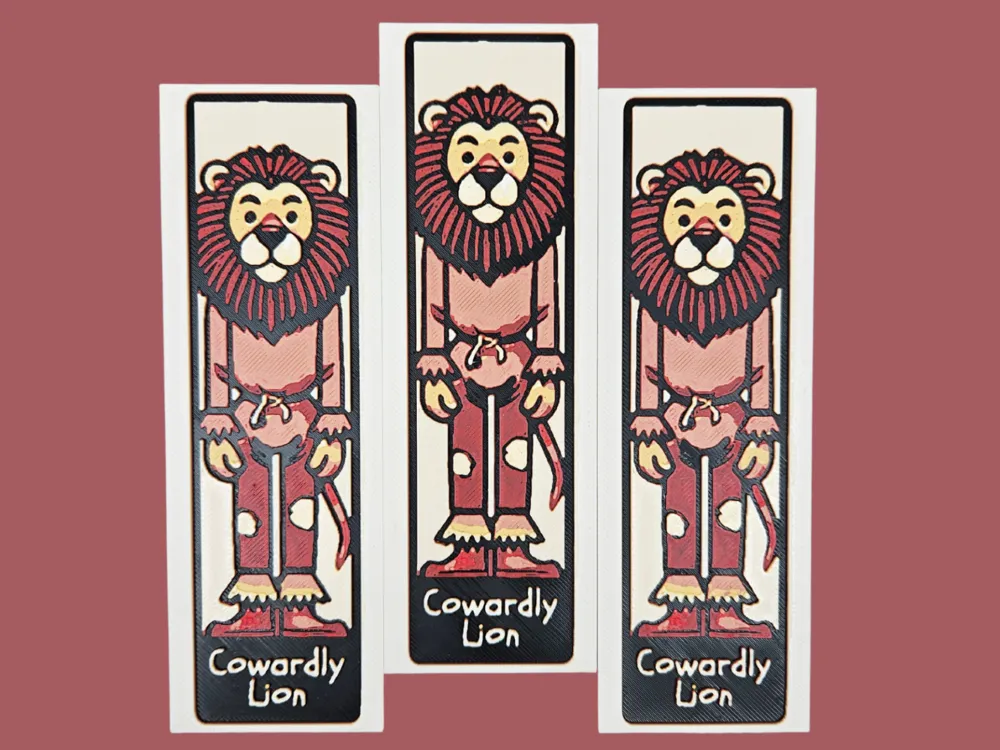 Cowardly Lion -- Wizard of Oz Bookmark