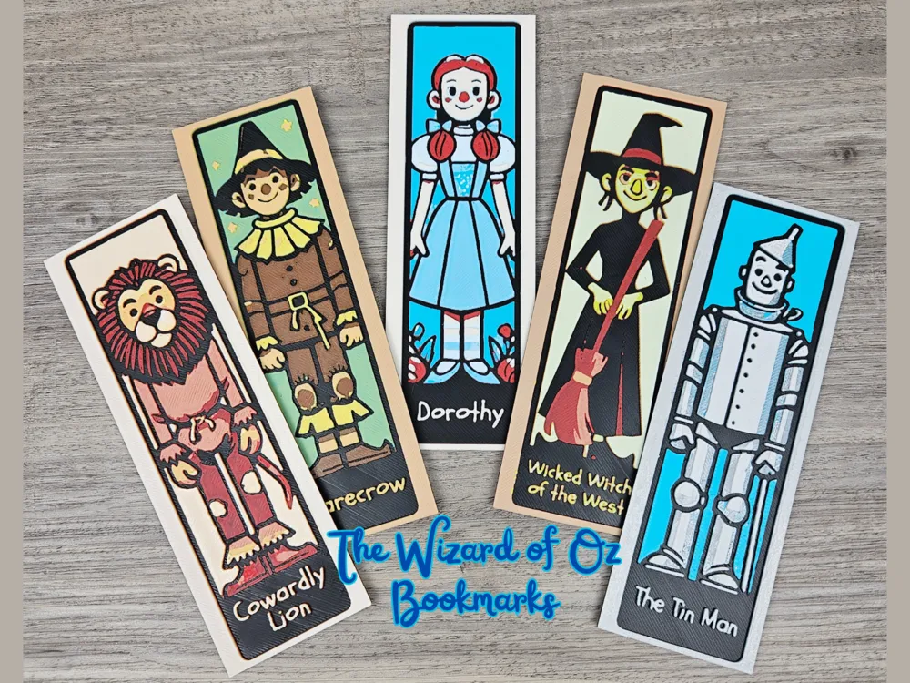 Cowardly Lion -- Wizard of Oz Bookmark by BusyKikiBee - MakerWorld