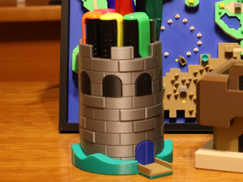 Super Mario Castle pencil holder (No AMS)