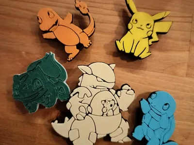 Pokemon Glass Clips