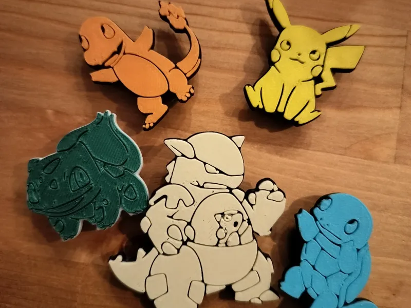 Pokemon Glass Clips