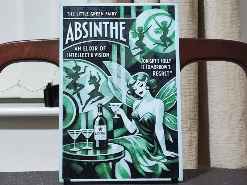 Absinthe Bar Sign - 3 Color