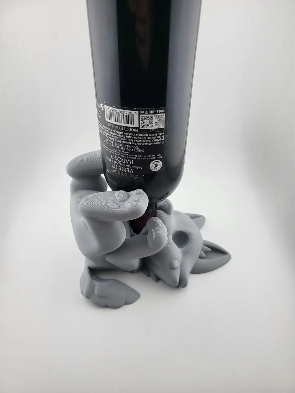 wolf wine bottle holder Easter drunk wolf by Mad power MakerWorld ...