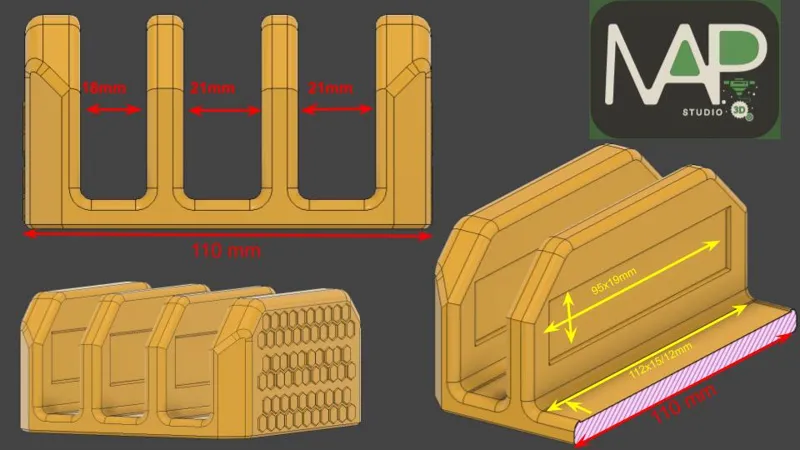 Devices stand for storing Laptop/Tablet with soft pads