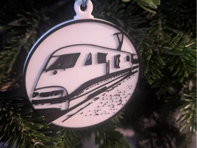 ICE Christmas Tree Ornament
