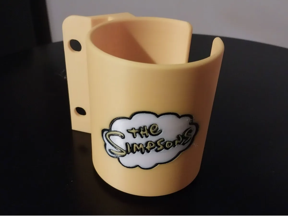 Simpsons pinball machine cup holder - Free 3D Print Model - MakerWorld