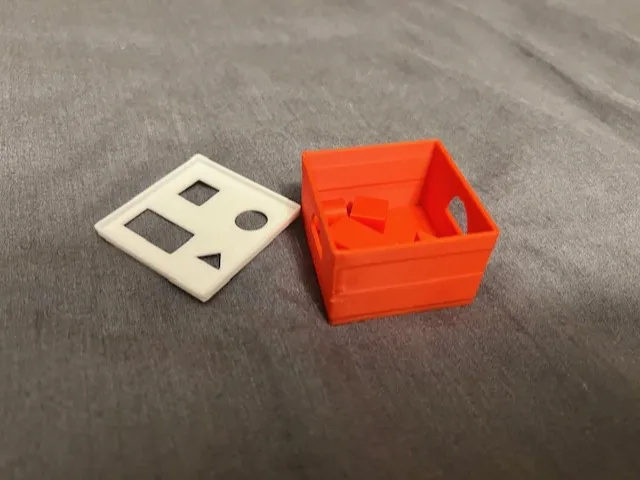 Print In Place sorting blocks for kids.