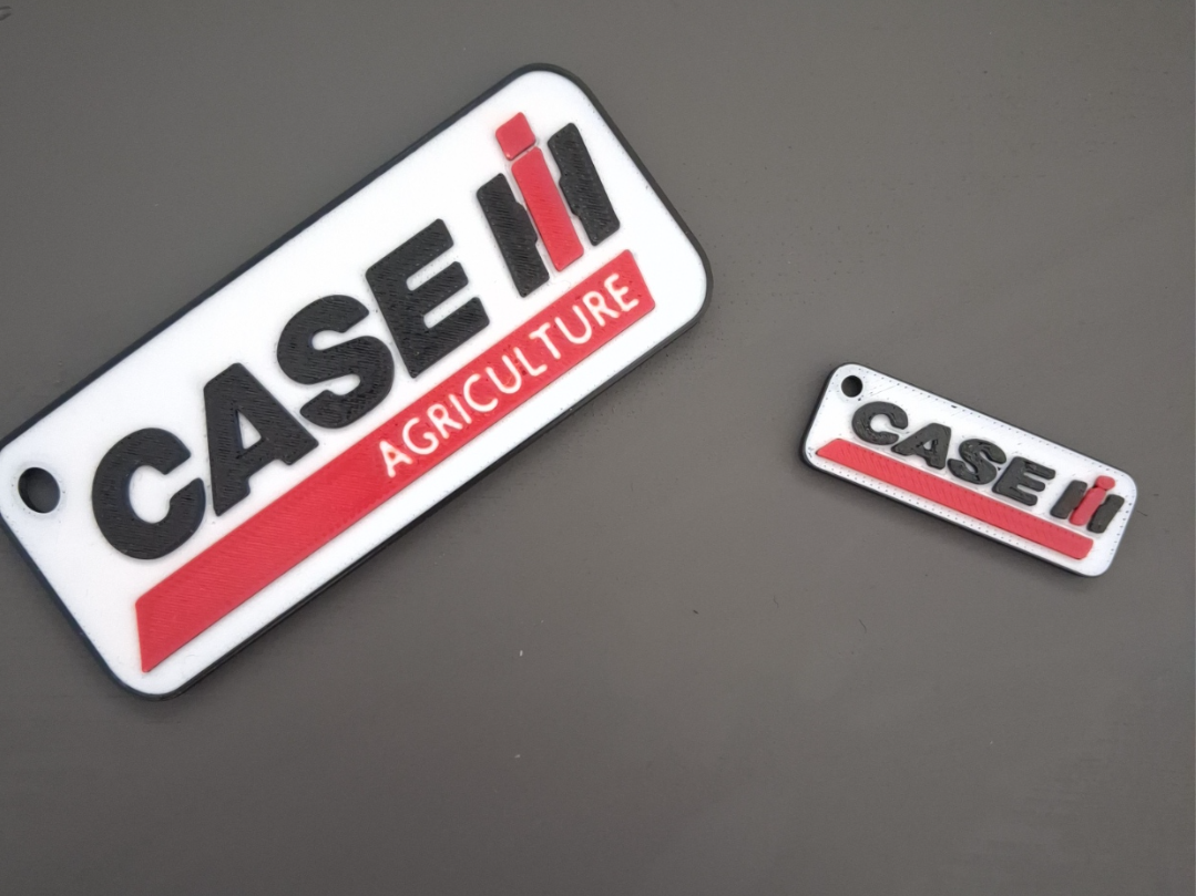 Case IH Tractor Logo Keychain