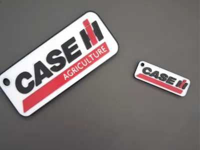 Case IH Tractor Logo Keychain