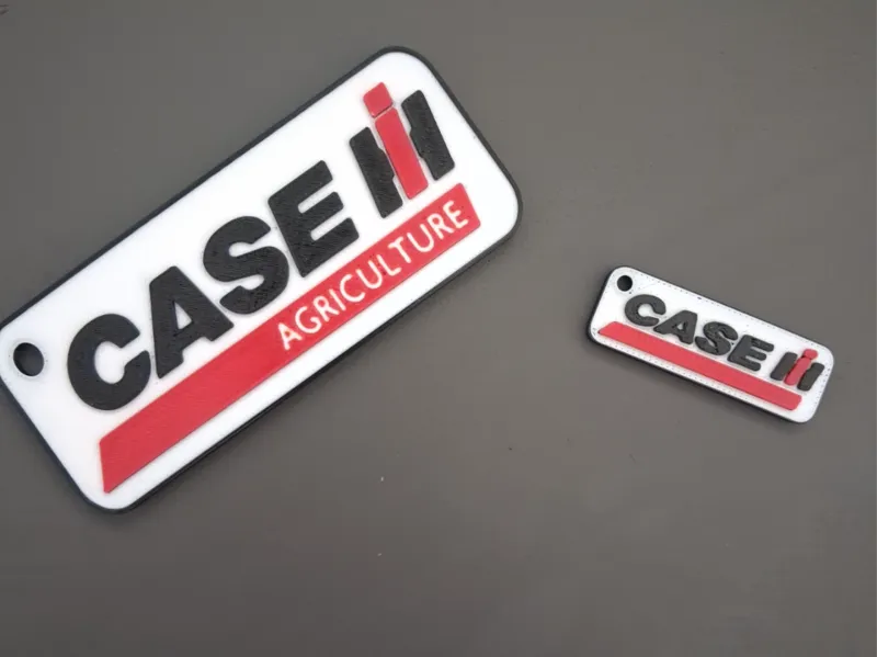 Case IH Tractor Logo Keychain