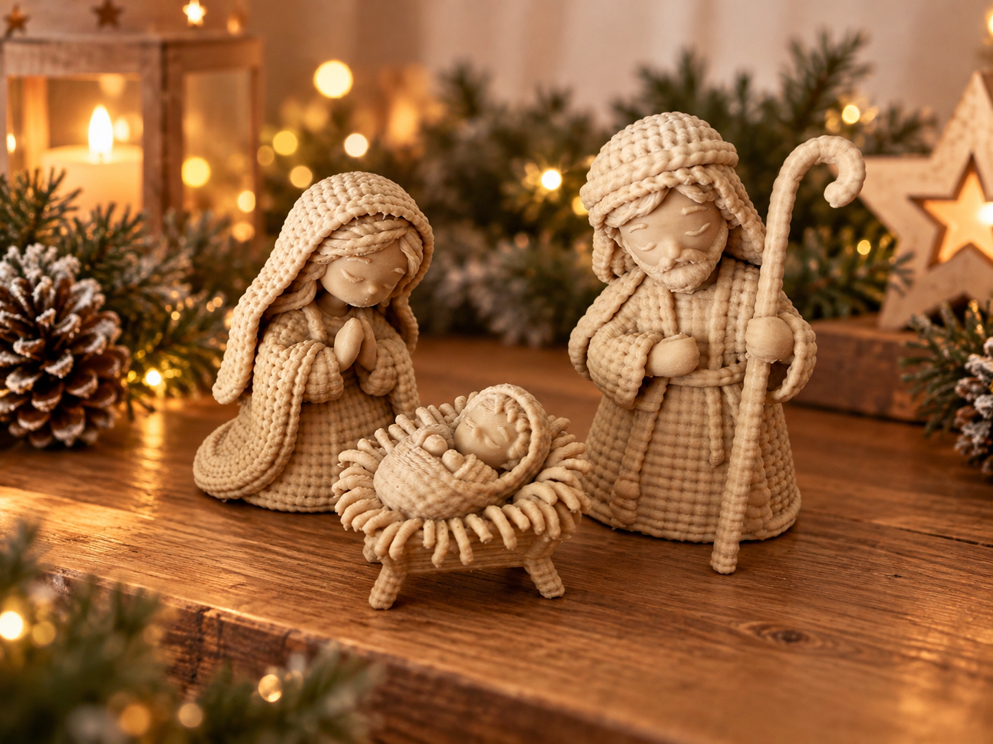 Christmas Nativity Scene – Mary Joseph Baby Jesus - 1