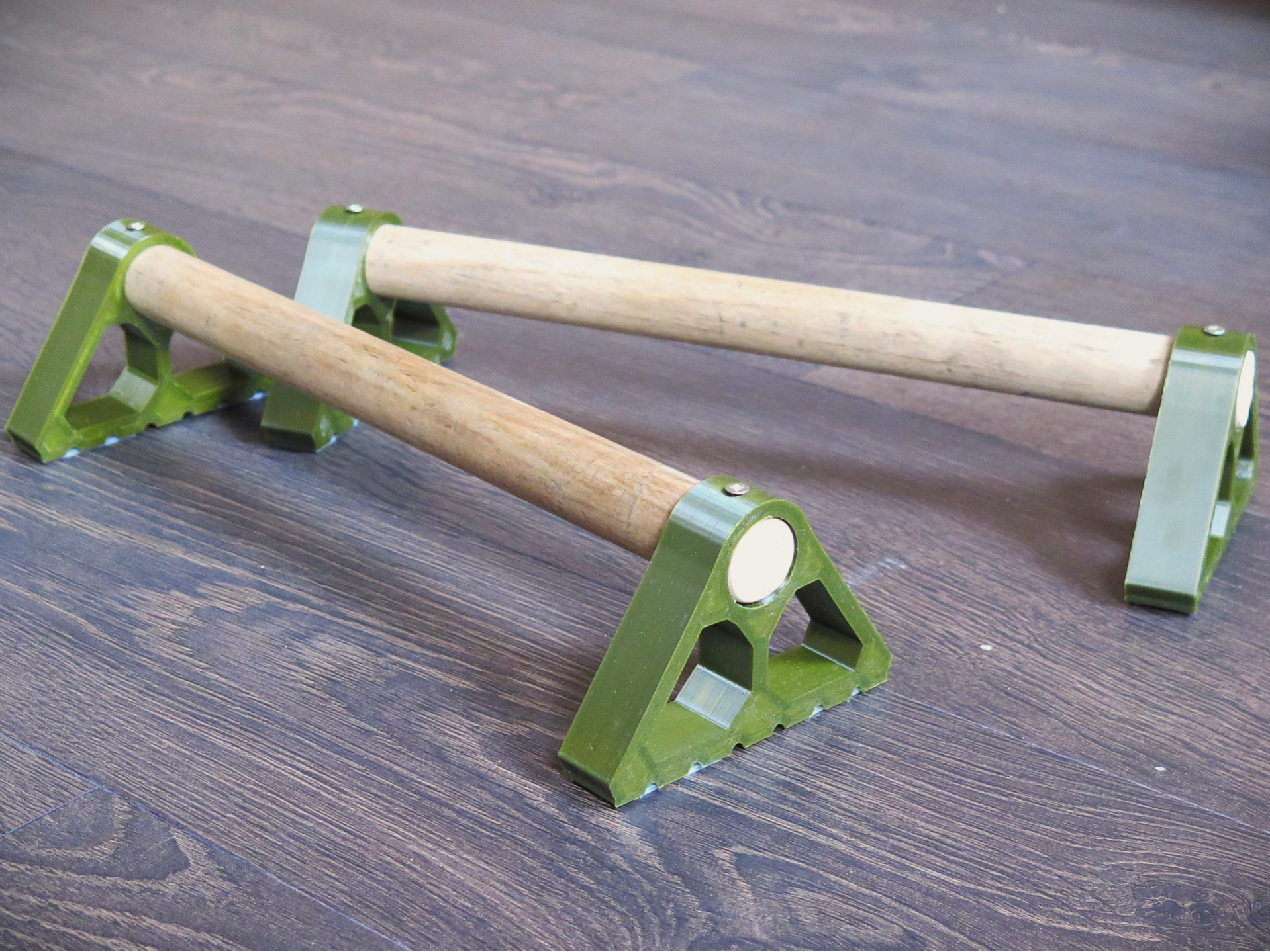 Push-Up Bars with Wooden Handles