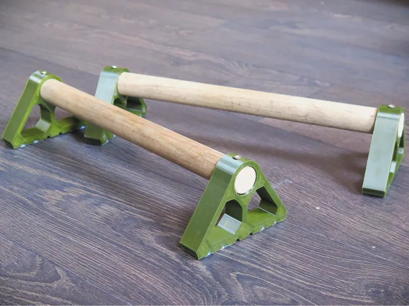Push-Up Bars with Wooden Handles