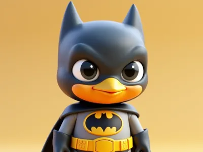Duck Batman Figure
