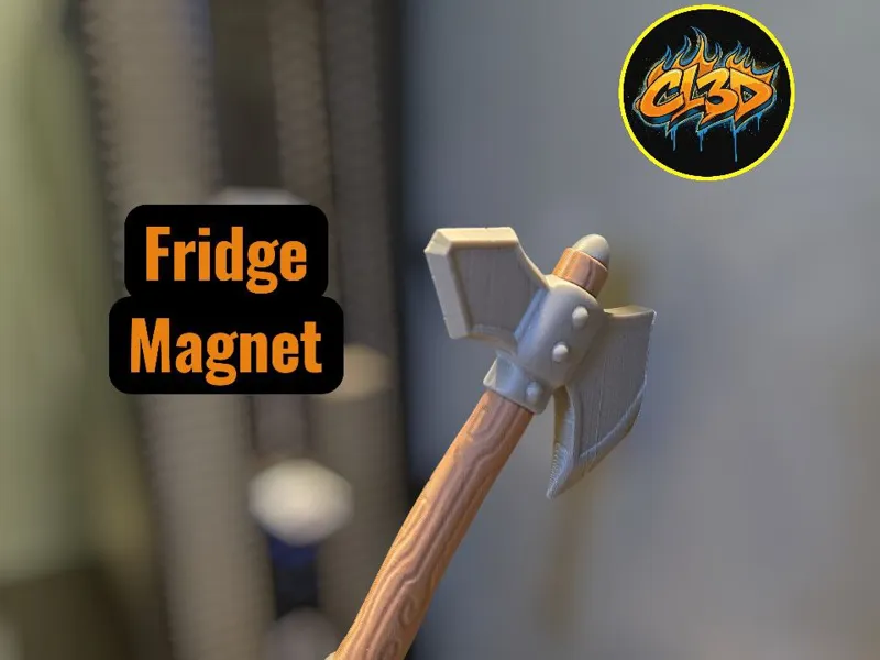Medieval Axe Fridge Magnet