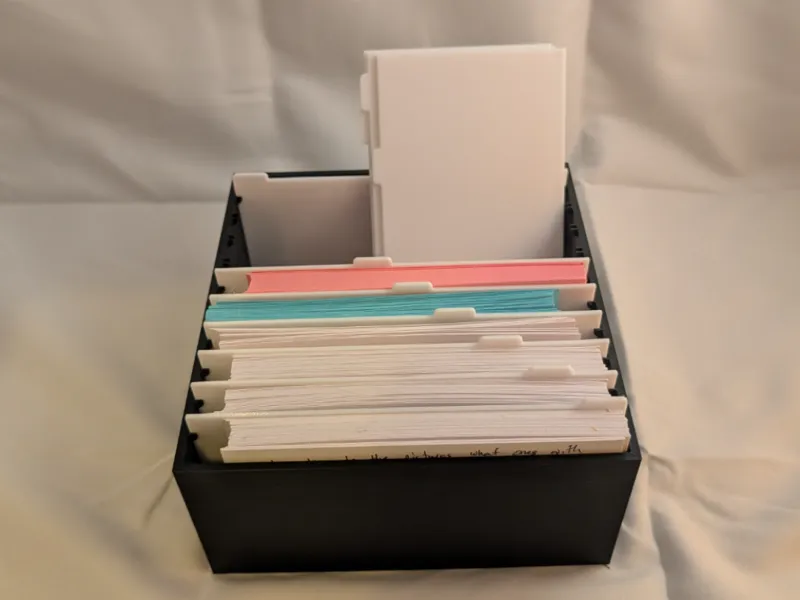 Modular Flashcard Holder/Organizer 