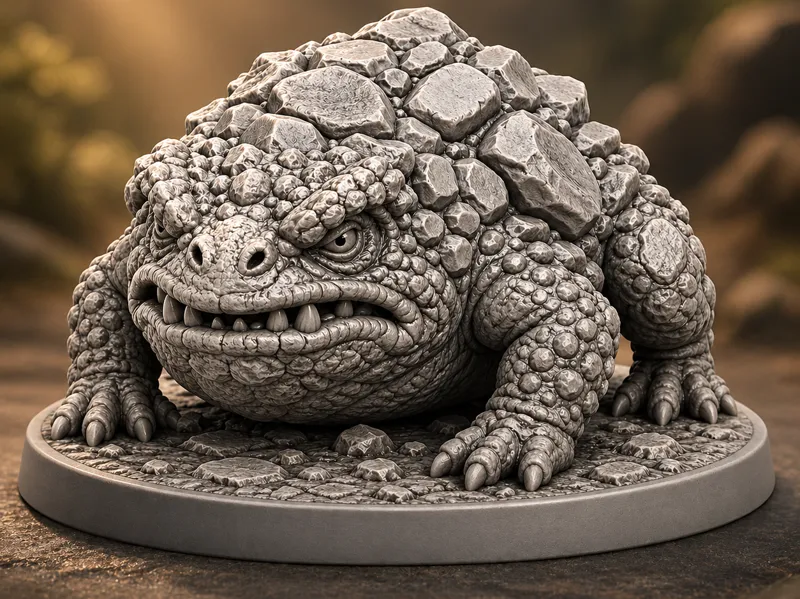 Crapaud Roche – Stone Toad Miniature creature rpg