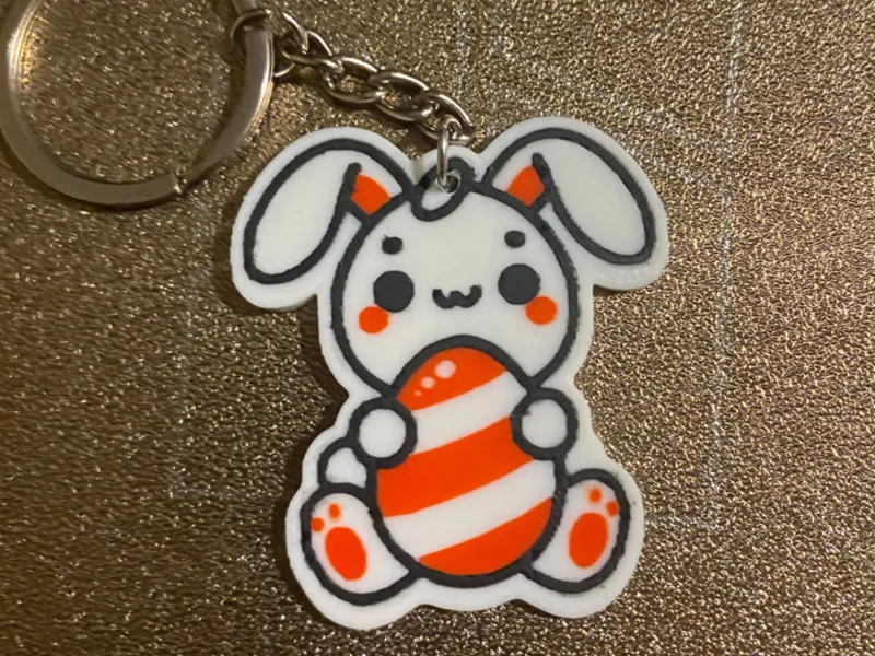 Easter bunny pendant