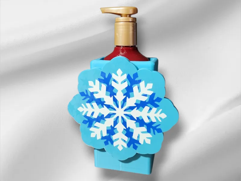 Snowflake Holder for Gel Bath and Body Soap