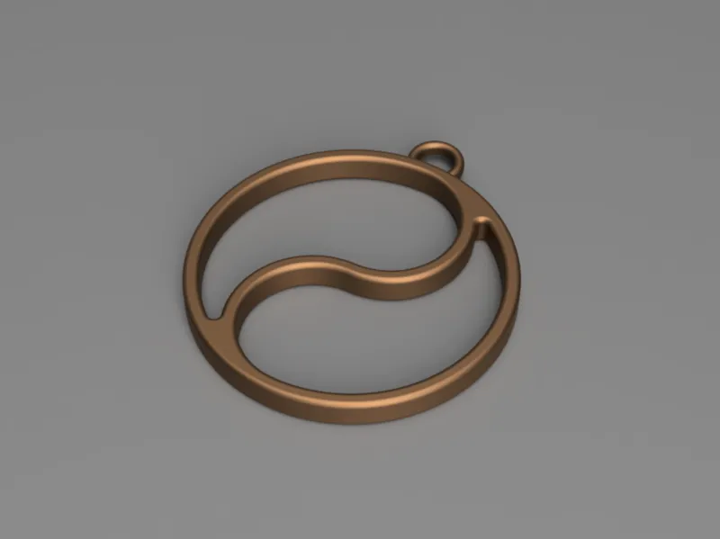 Yin-Yang Keychain (The Finals Inspired)