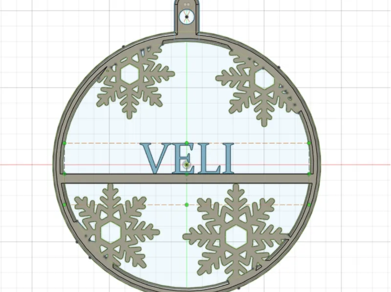 Boule de noel avec Prenon VELI