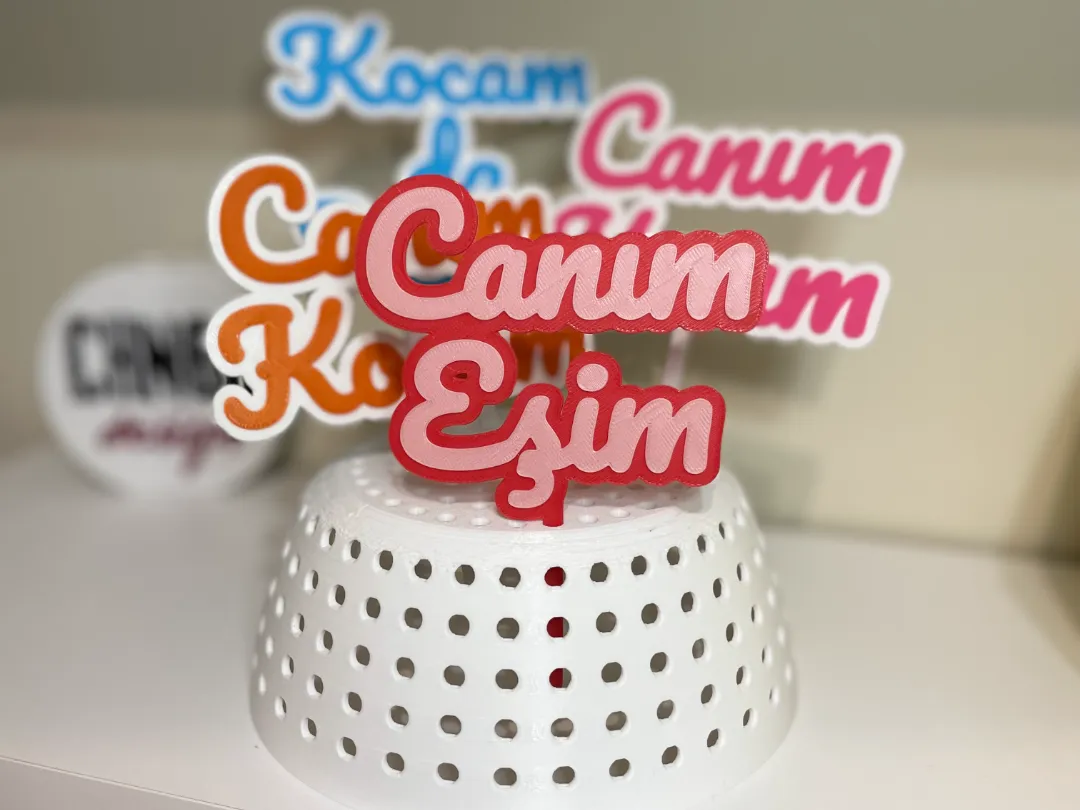 Multicolor Cake Topper Stand - Spouse Set - Free 3D Print Model ...