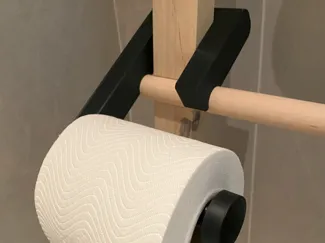 Minimalist Toilet Roll Holder for Ikea Vilto Stand
