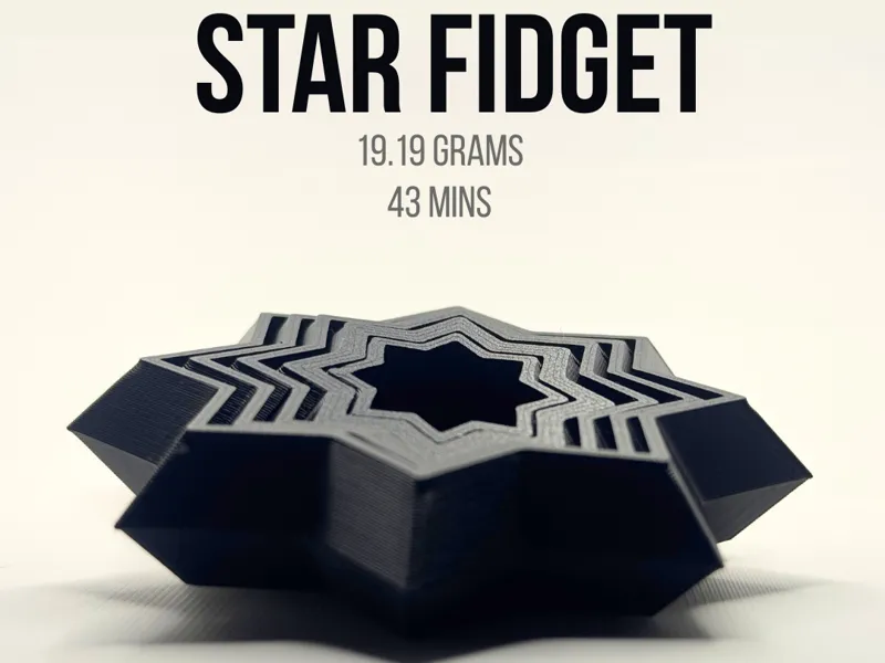 Star fidget (Print in Place)