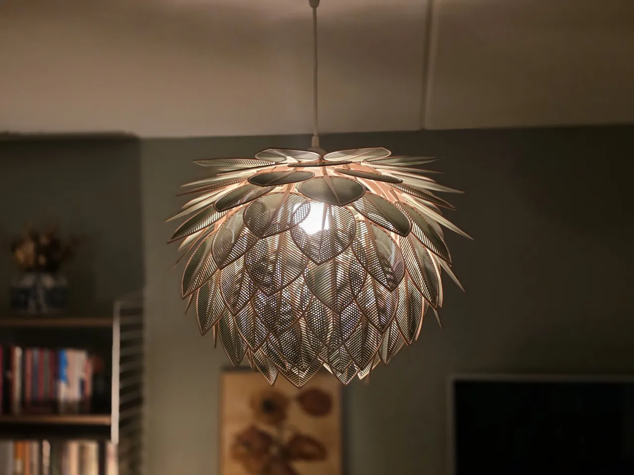 Lush Leaf Lamp (pendant or standing) view 4