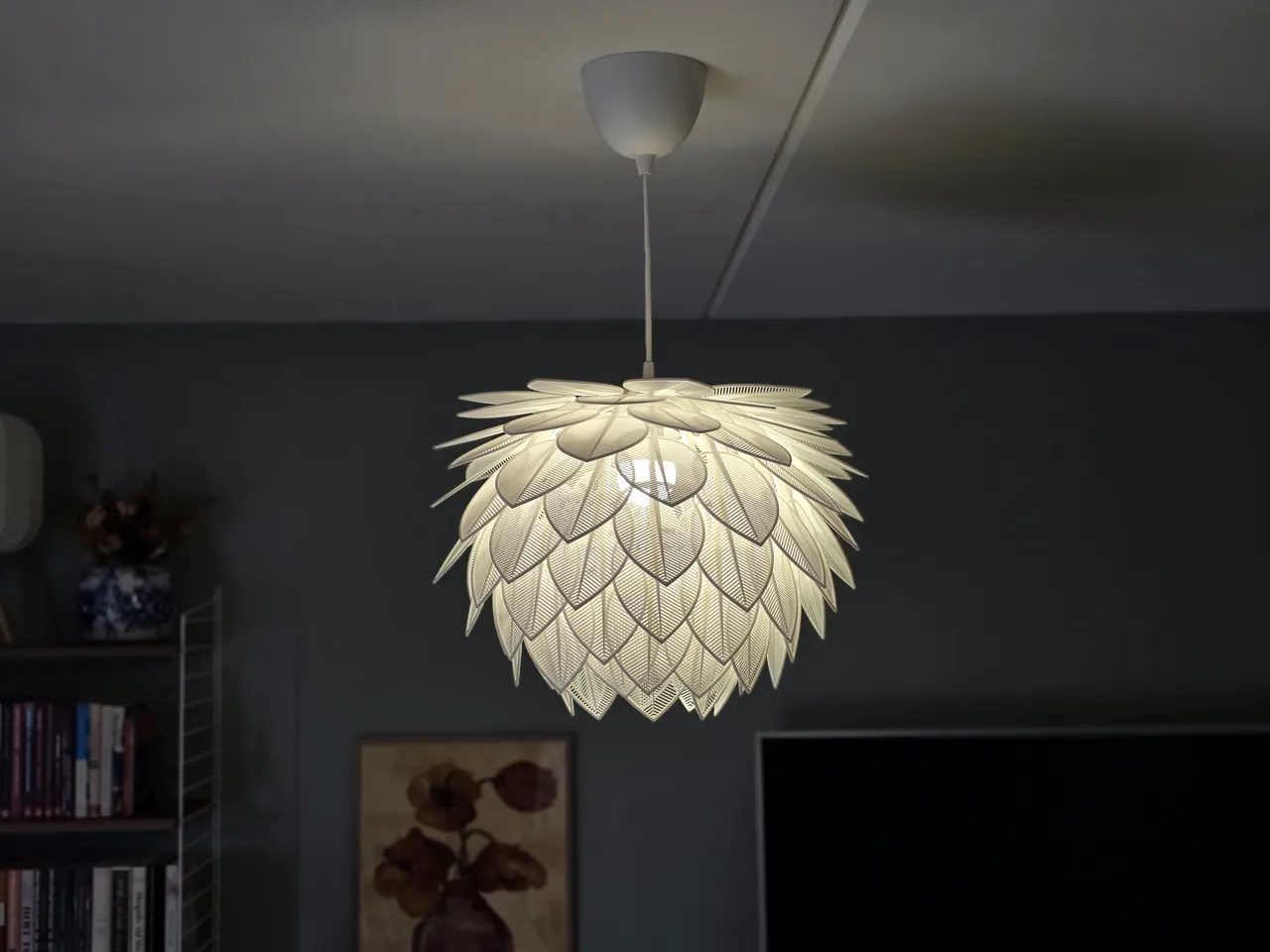 Lush Leaf Lamp (pendant or standing) view 3