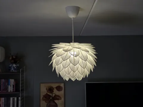 Lush Leaf Lamp (pendant or standing) view 3