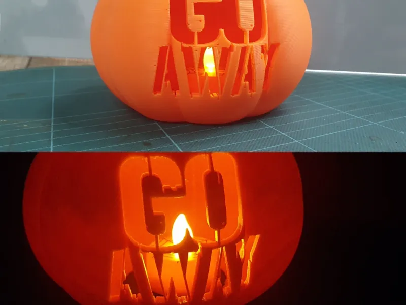 Simple Antisocial Halloween Pumpkin