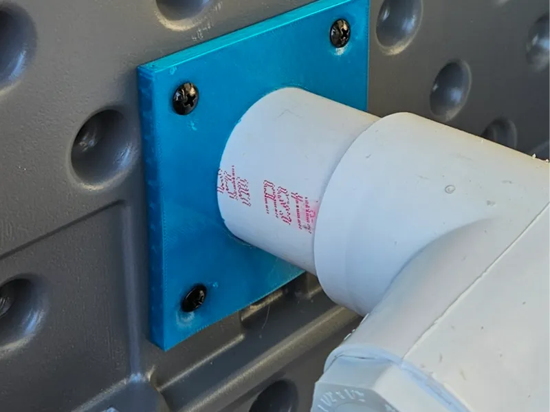 1-1/4" PVC Pipe Wall Escutcheon and Hanger