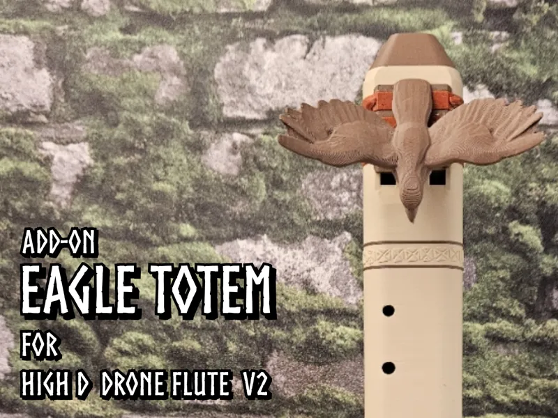 Eagle Totem for D5 Drone Flute v2
