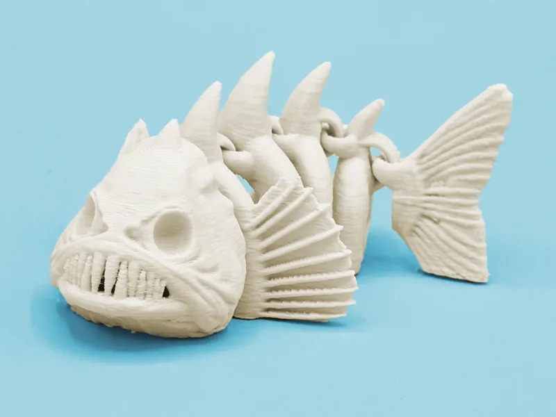Articulated skeleton fish