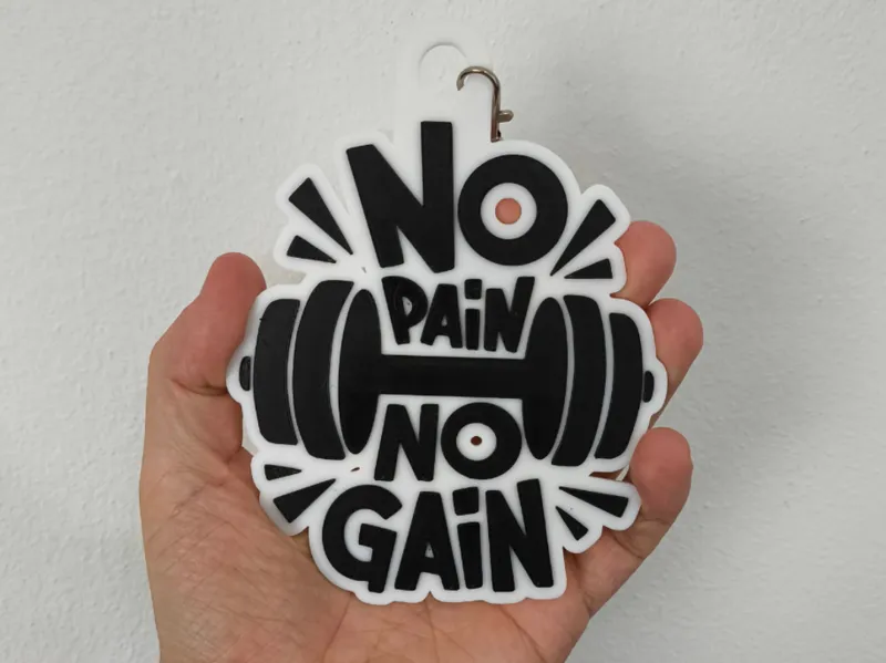 Keychain No pain no gain