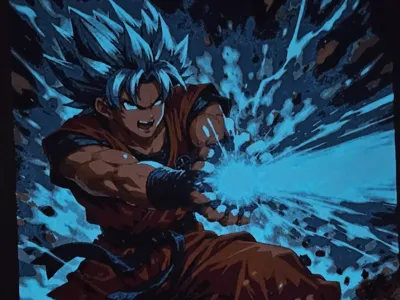Supersaiyajin Blue Glow in the dark
