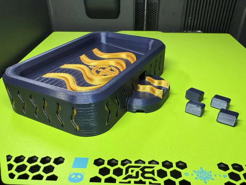 Wave Soap Holder w/ Front Drainage (Zero Supports)