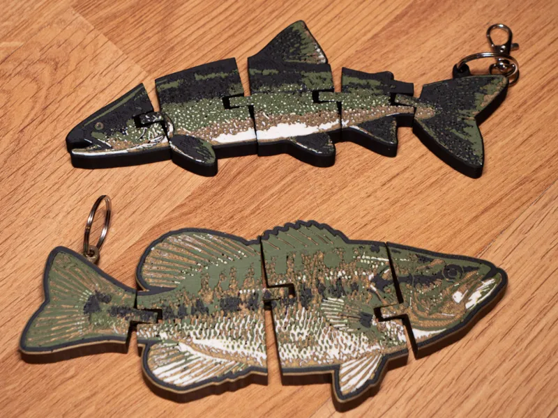 Fish Keychain - Articulated Flexi Toy