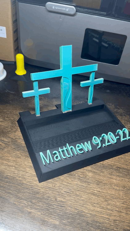 Three Cross Bible/Book Stand - Customizable
