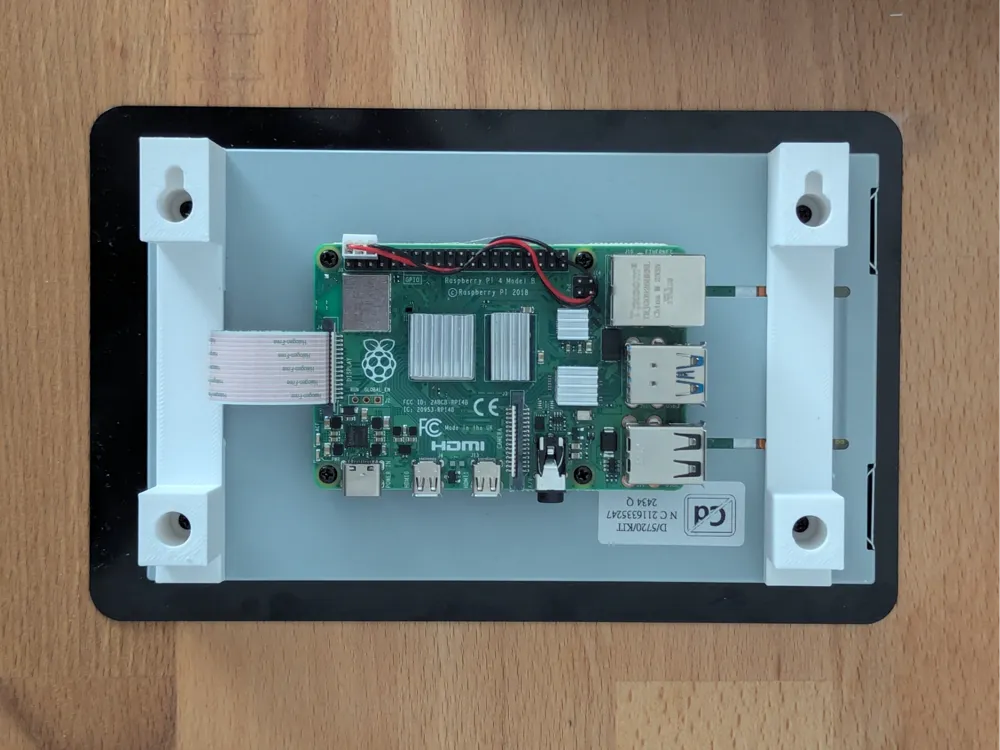 Raspberry Pi Touch Display 2 Wall Mount by Nils MakerWorld: Download ...