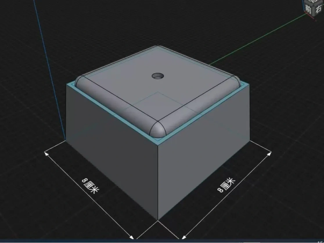 Miniatura 1 do modelo 3D 羽毛球奖杯(6x3磁铁)