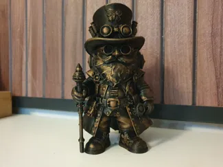 Gnom Wichtel Zwerg Steampunk Zepter