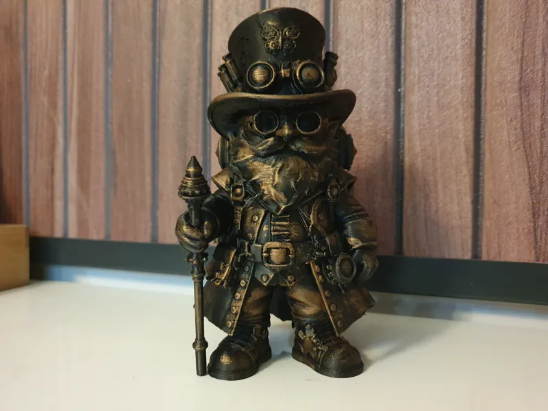 Gnom Wichtel Zwerg Steampunk Zepter