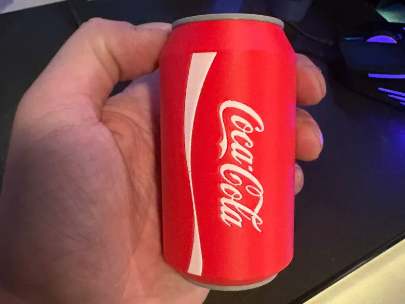 Coca Cola can keychain / ornament