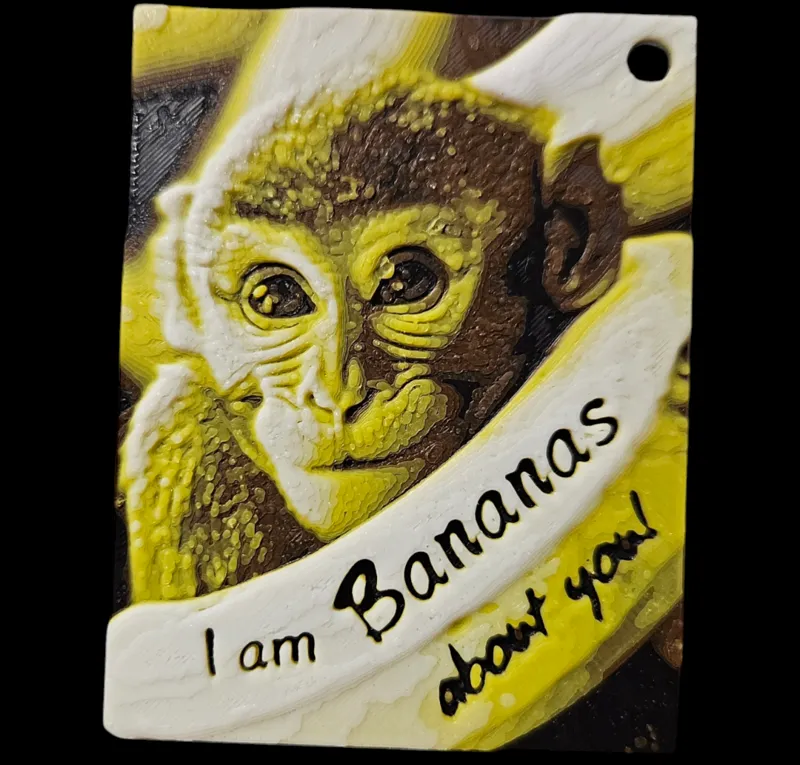 I am bananas about you Valentine (Macaque)