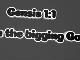 Gensis 1:1