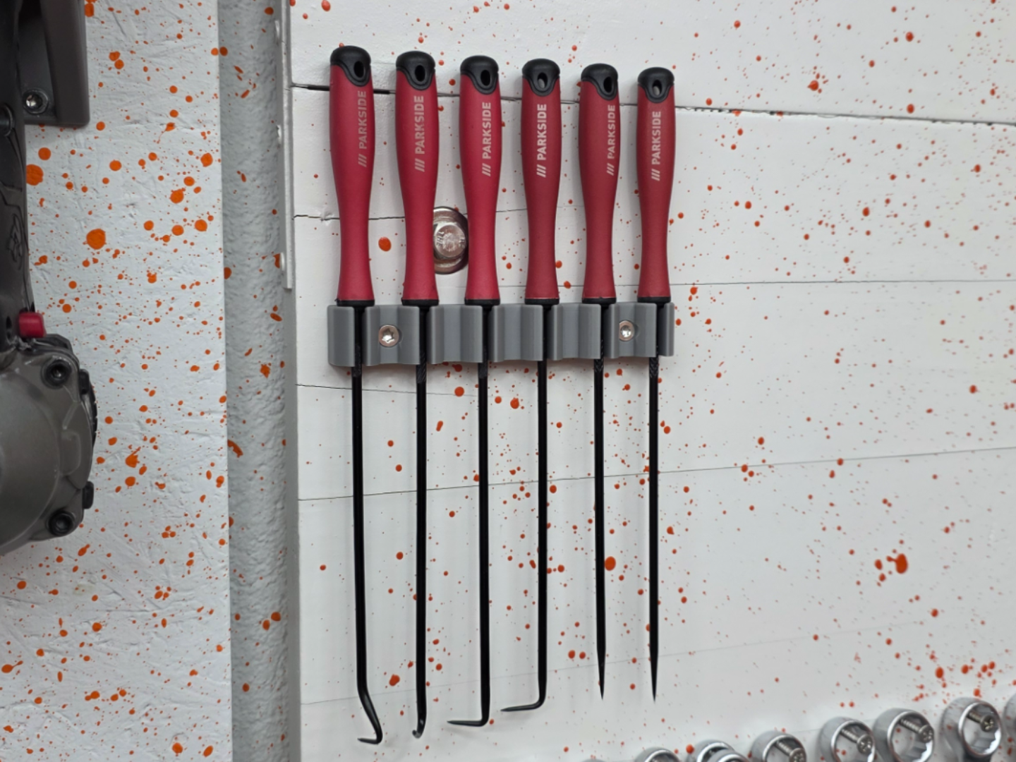 Parkside Pick & Hook Set Wall Holder / Organizer