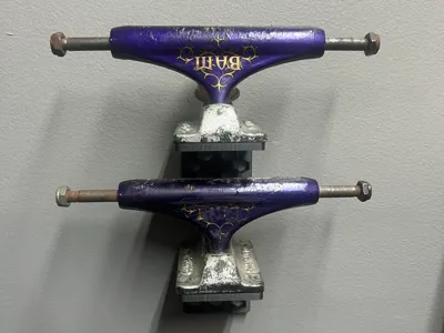 skateboard trucks wall display holder